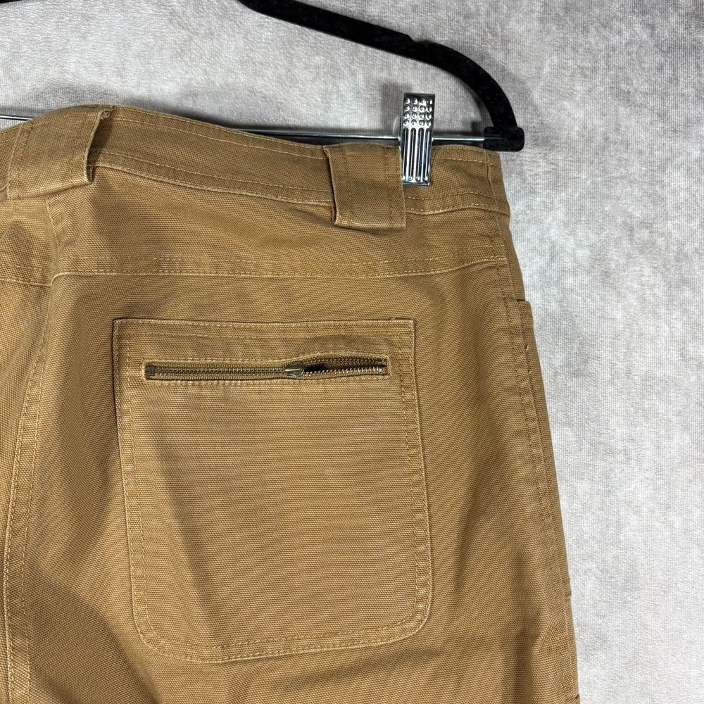 Vintage DKNY City Pants Womens Size 10 Brown Straight Utility Zipper Grunge Y2K - Picture 4 of 13